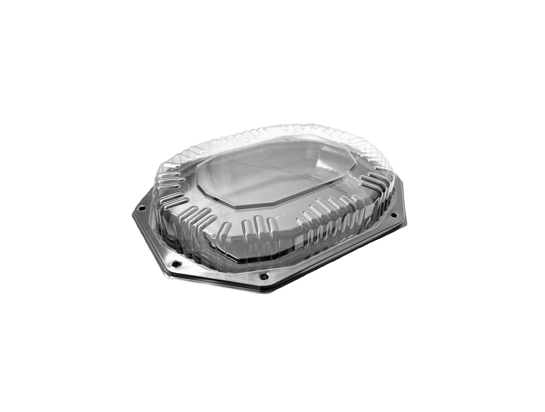 Platouri negre medii cu capac inclus, 32 x 24 cm,50 buc/set